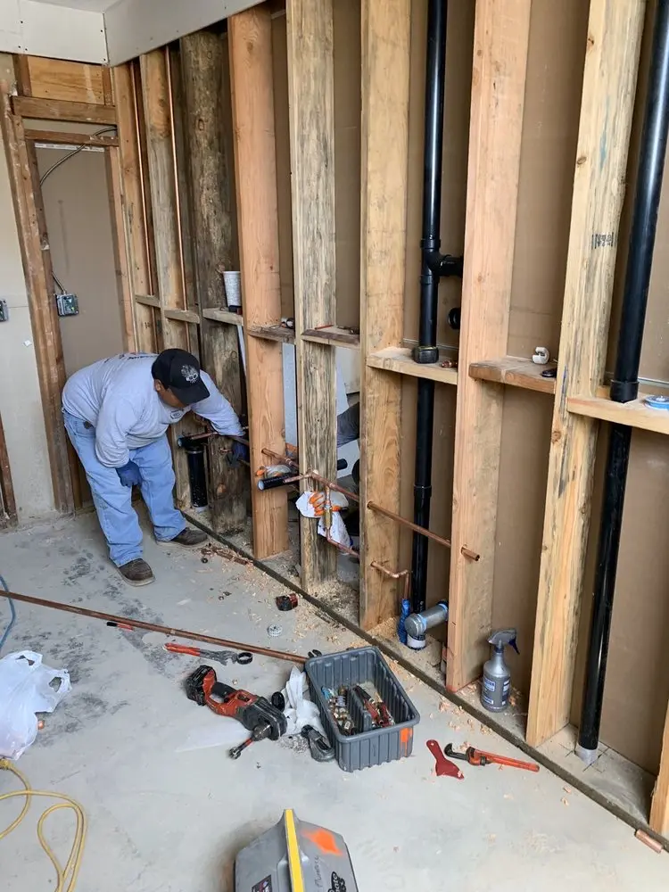Commercial rough-in plumbing for Water Heater Replacement in Airport North